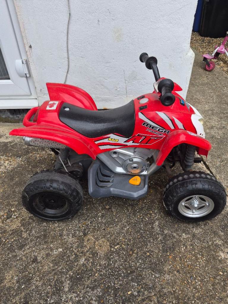 Kids red electric quad bike