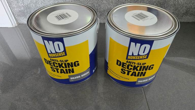 2 x no nonsense decking stain silver birch