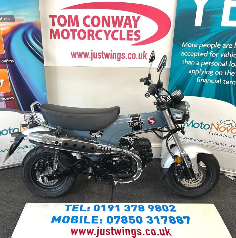 HONDA ST125 DAX A-P. 2024(74), 534 MILES, 1 OWNER, IMMACULATE BIKE, £2995