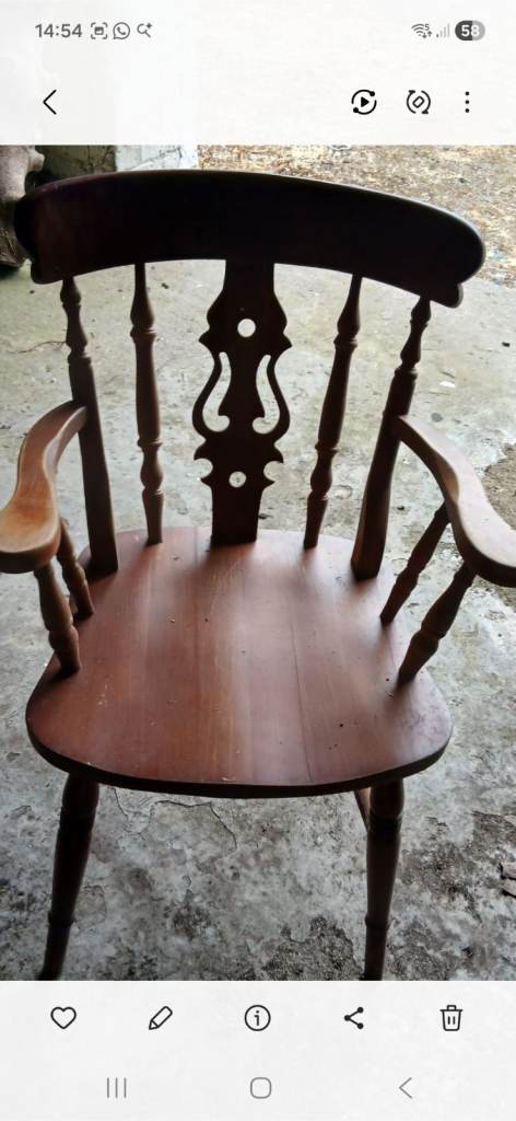 Set of six chairs