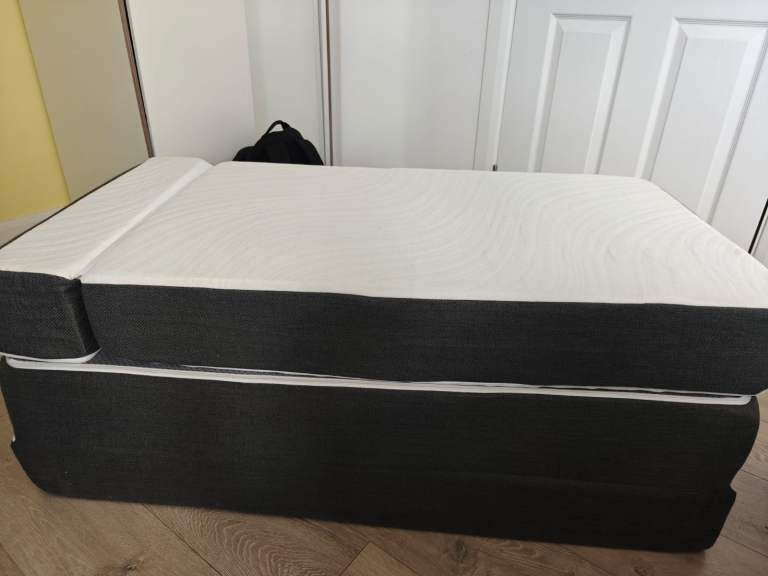 Twirest Folding Mattress 120x190x15 Small Double Foldable Memory Foam Mattress