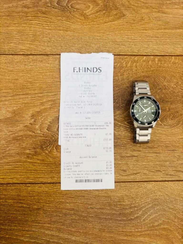 Men’s silver watch
