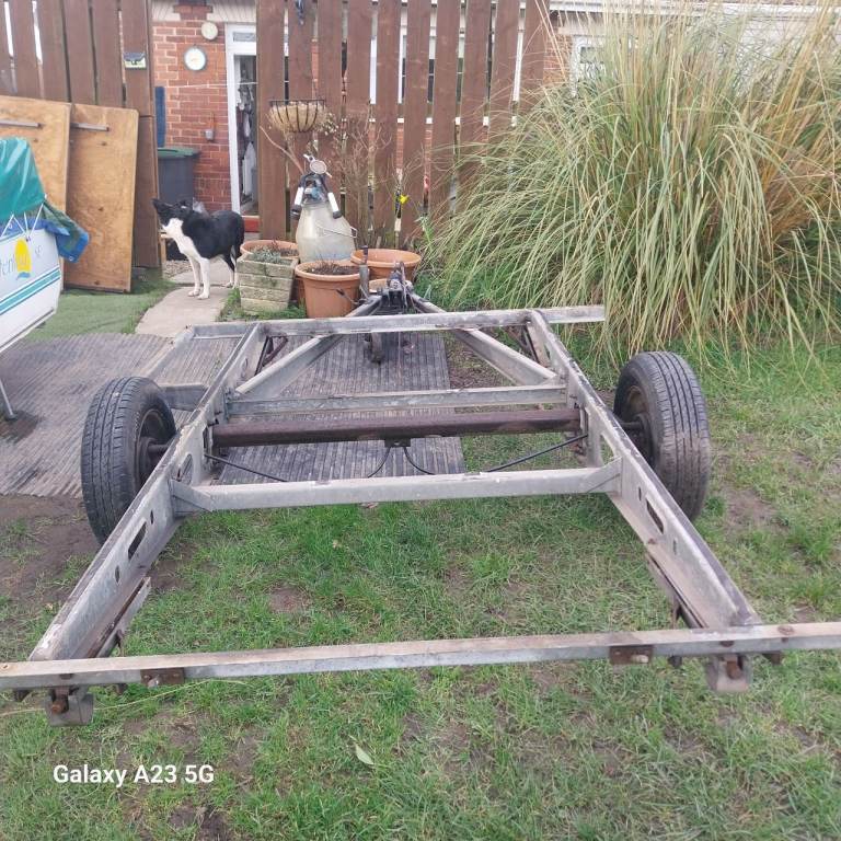 Braked galvanised  trailer  mot canvas itll be allstriped out