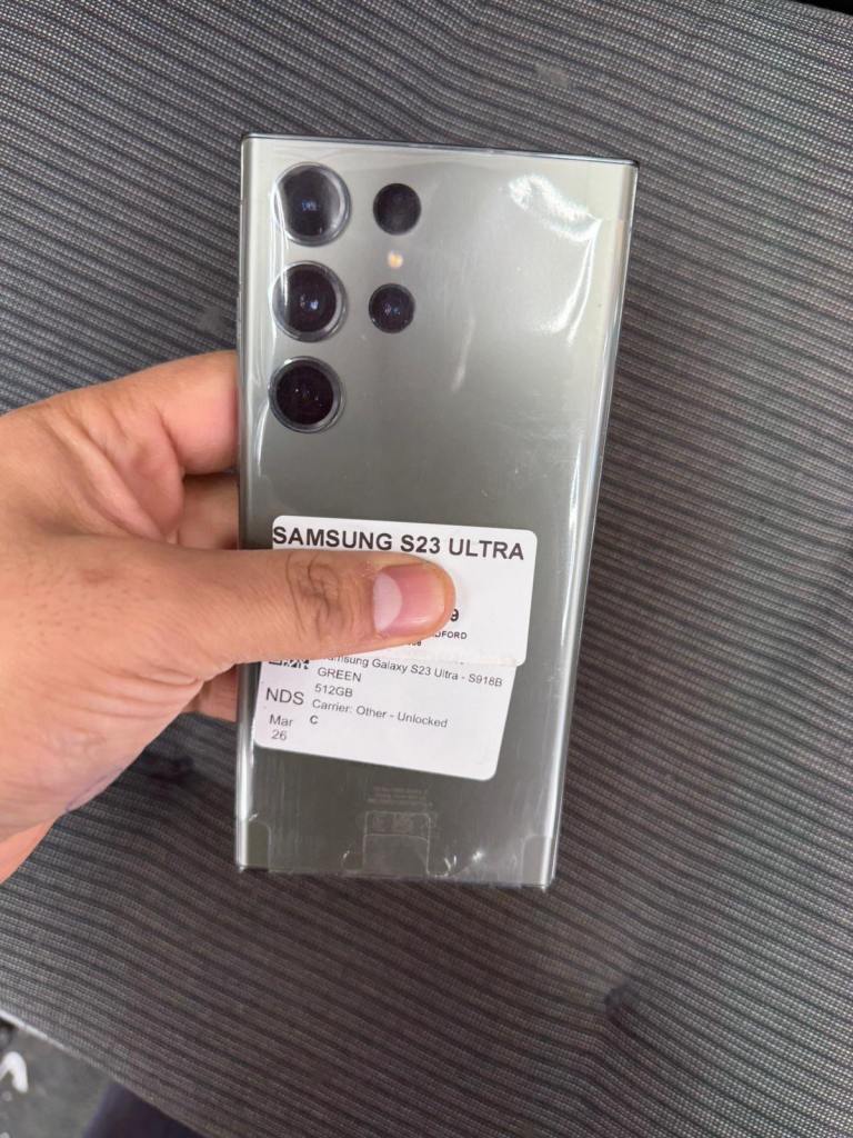 SAMSUNG S23 ULTRA BRAND NEW BOX ONE YEAR OFFICIAL WARRANTY 
