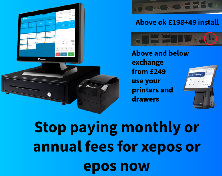 STOP paying monthly epos till monthly or annual fees on epos now xe pos etc