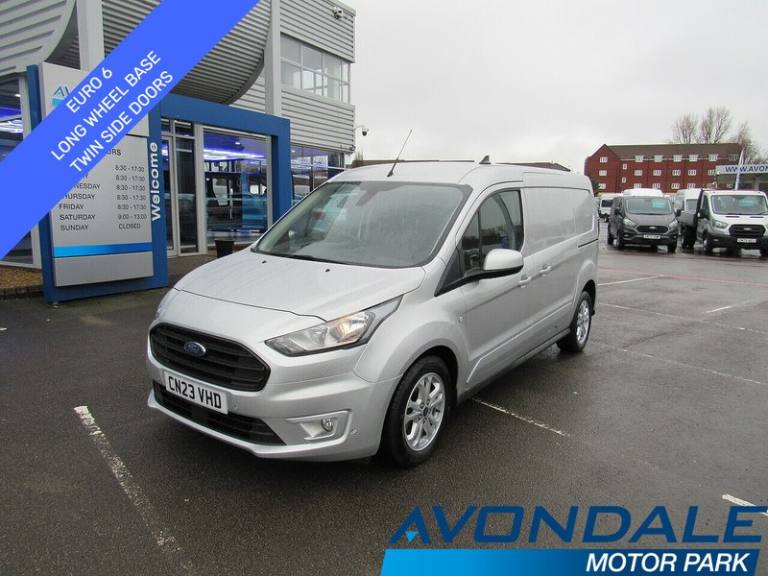2023 Ford Transit Connect 250 EcoBlue Limited L2 LWB SILVER EURO 6 VAN WITH TWIN SIDE DOORS 1.5 5...