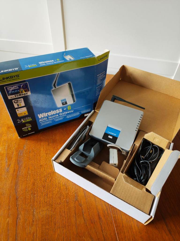 Linksys Wireless-G ADSL Home Gateway Router WAG200G - Used 