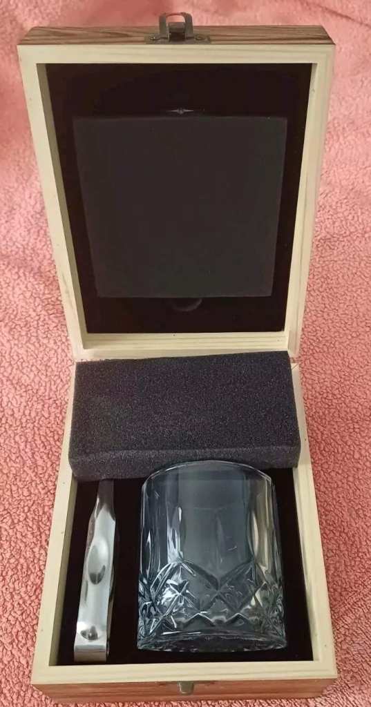 VOVZON Whiskey Stones & Glass Gift Set ~ Unused