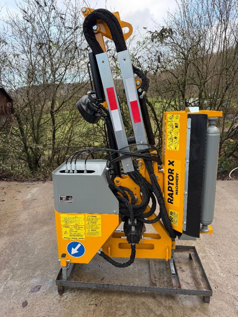RAPTOR X Hedge Cutter Trimmer 800mm Flail Head for compact tractor Y flails