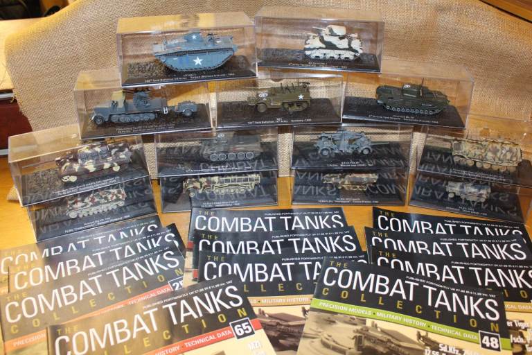 Military Diecast Models with magazines.