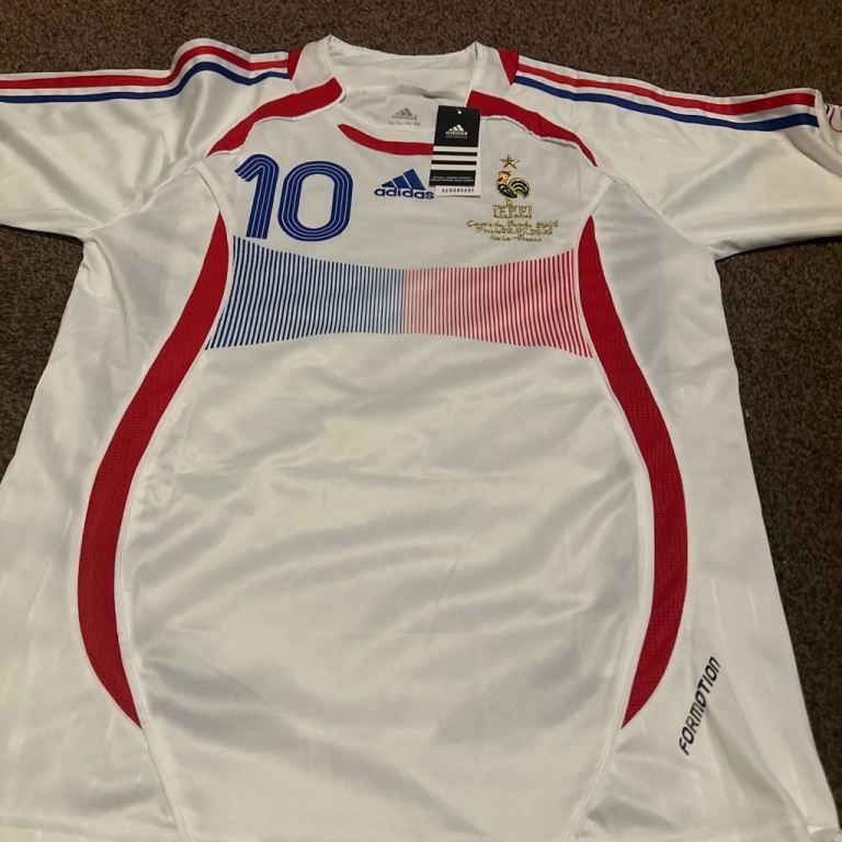 Adidas France Zidane 10 Shirt - World Cup 2006 Retro New With Tags
