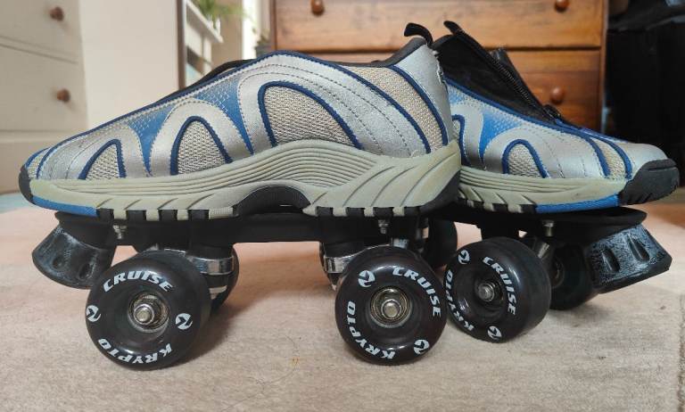 Kryptonic Quads Blue/Grey Outrage Shoe - Roller Skates