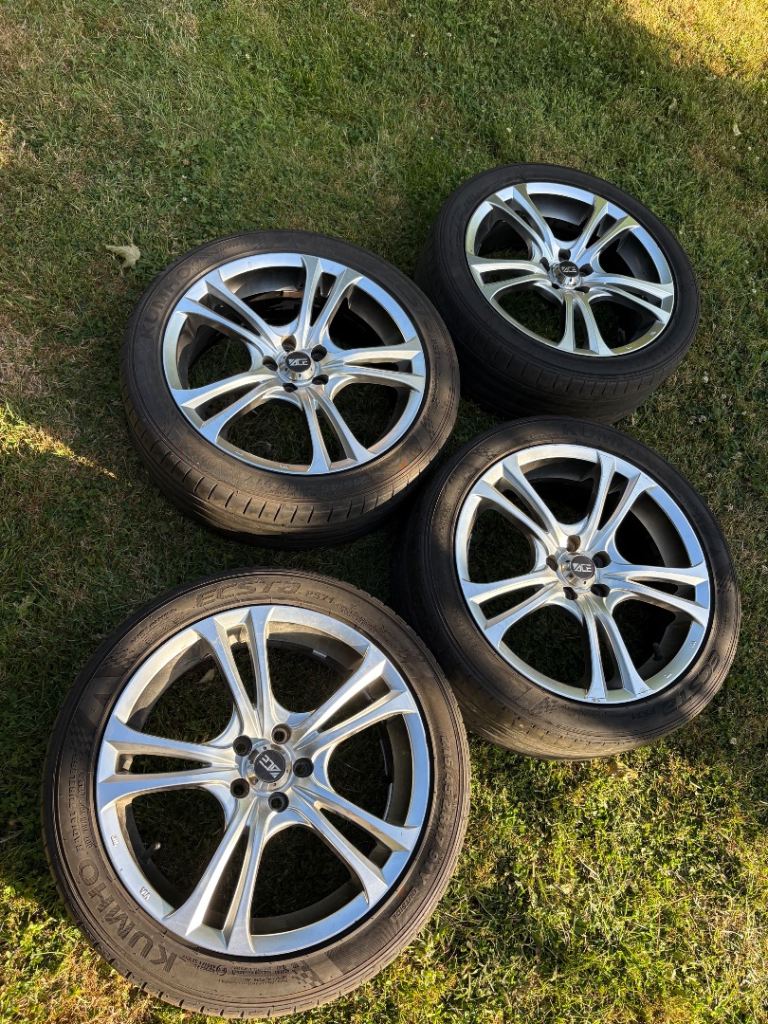 17” 5x100 Ace Alloy Wheels Seat Ibiza Vw Polo  Alloys With Tyres Rims