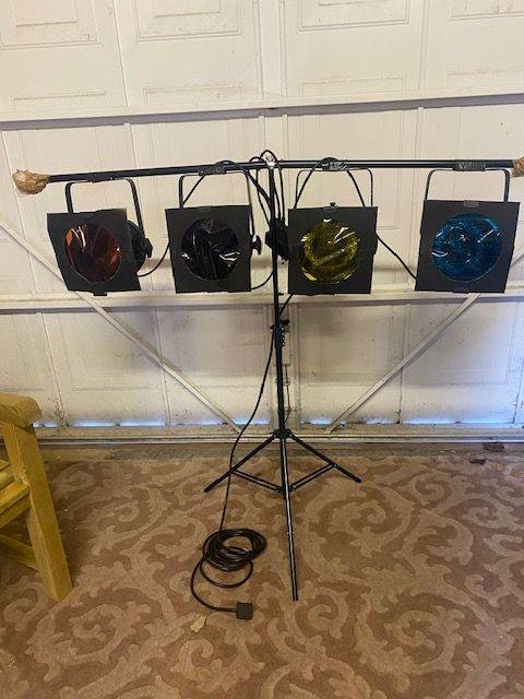 DISCO DJ / BAND /KARAOKE PAR 56 PRO STAGE LIGHTS/STAND PACKAGE - - £95