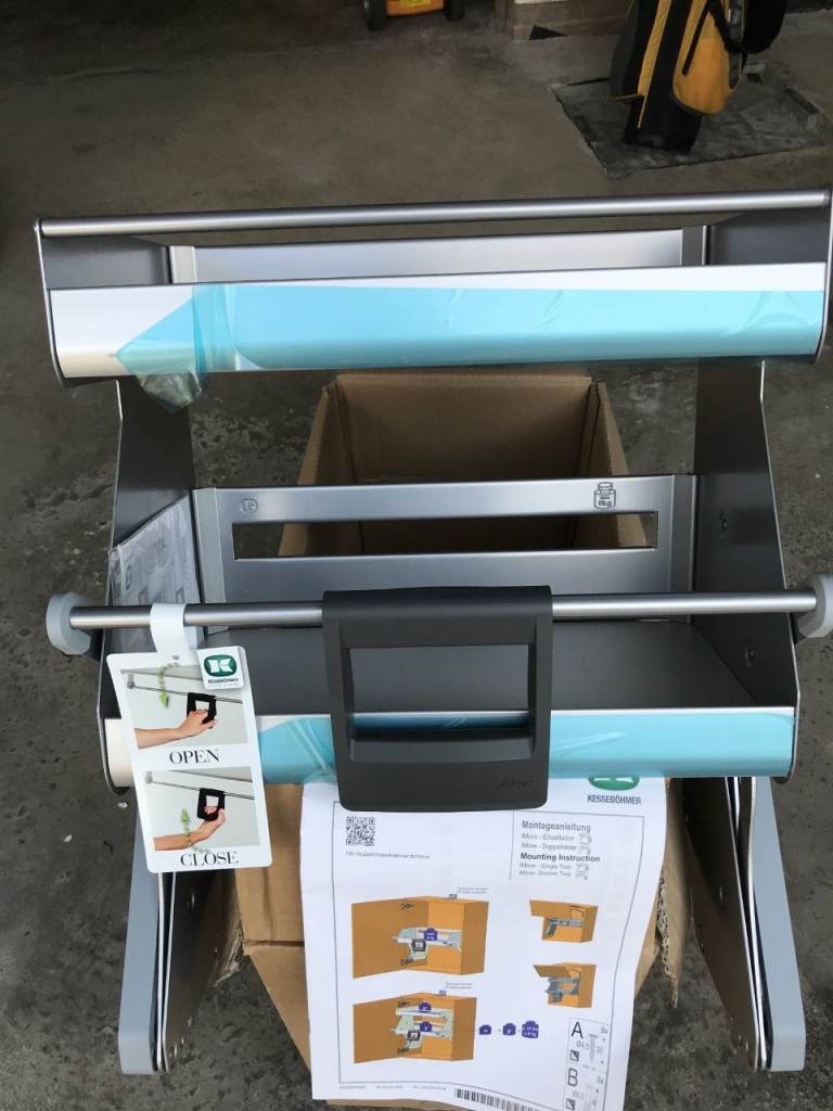 image for KESSEBÖHMER iMOVE PULL DOWN SHELVES - 500MM WALL UNIT - BRAND NEW.