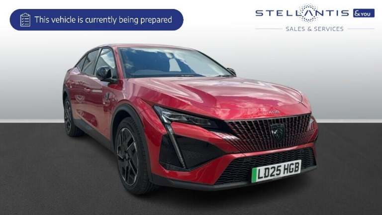 2025 Peugeot 408 58kWh GT Fastback 5dr Electric Auto (210 ps) Hatchback Electric Automatic