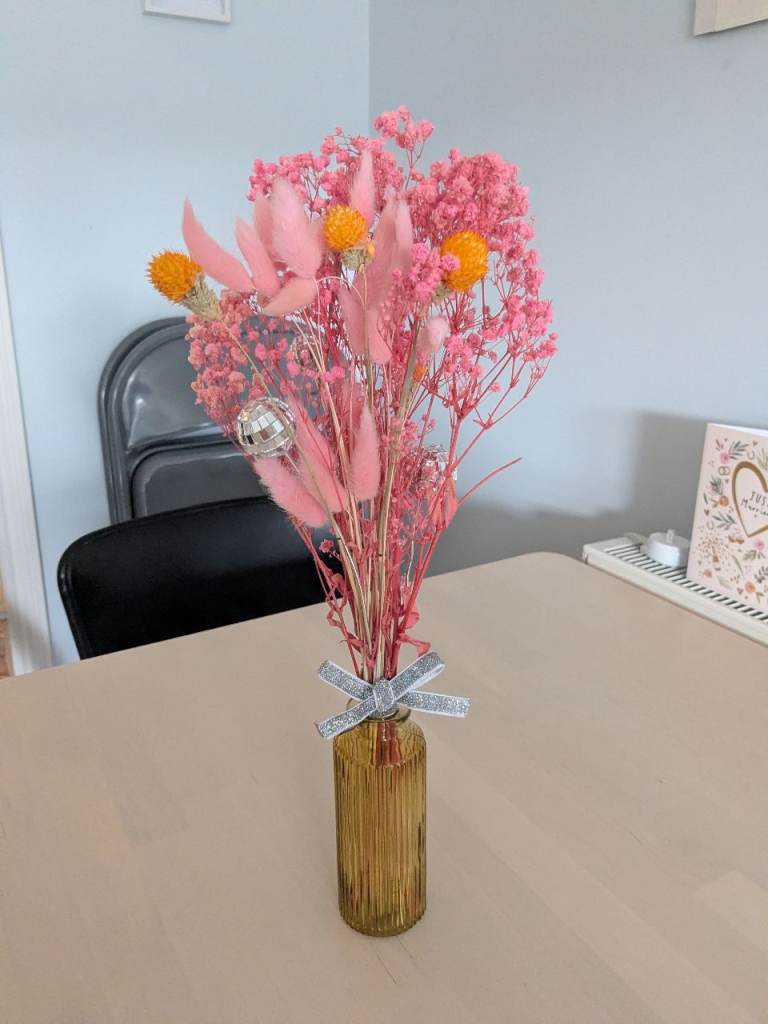 Dried flower table wedding decorations