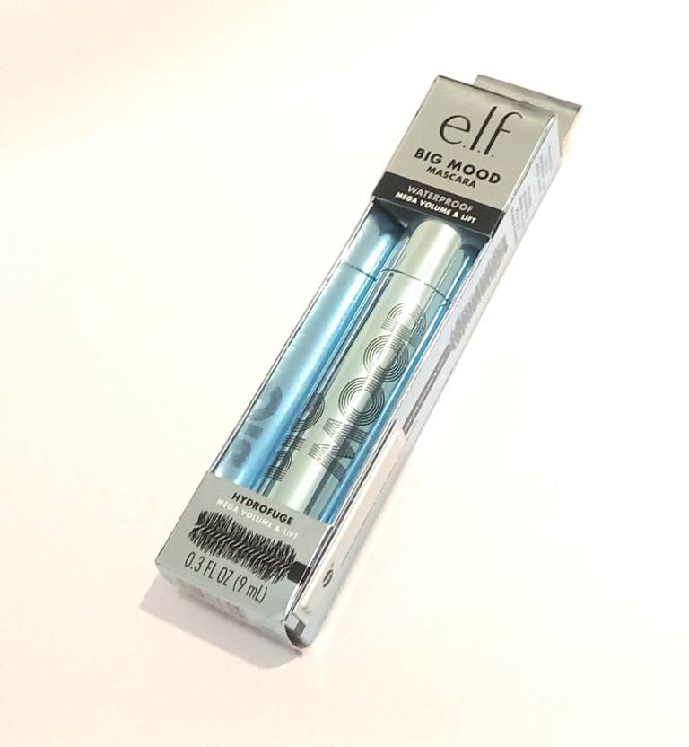 Elf Big Mood Waterproof Mascara Black, Eye Make Up Big Volume Lift Plump Drama Lashes