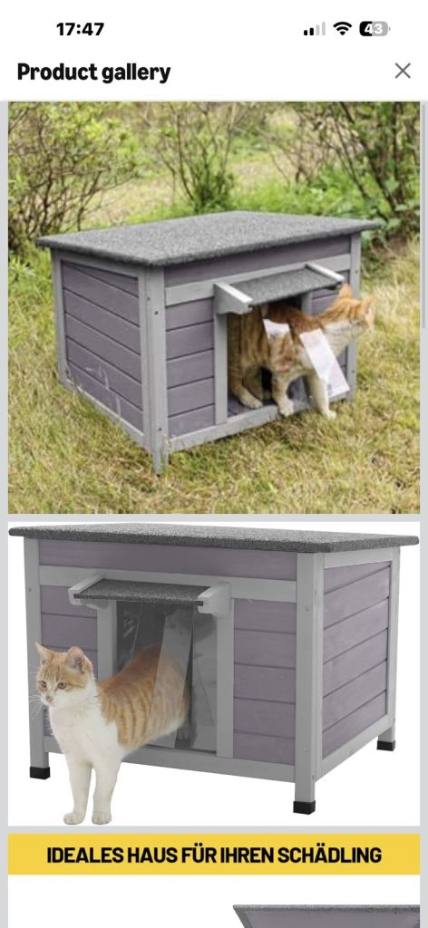 Cat outdoor house 