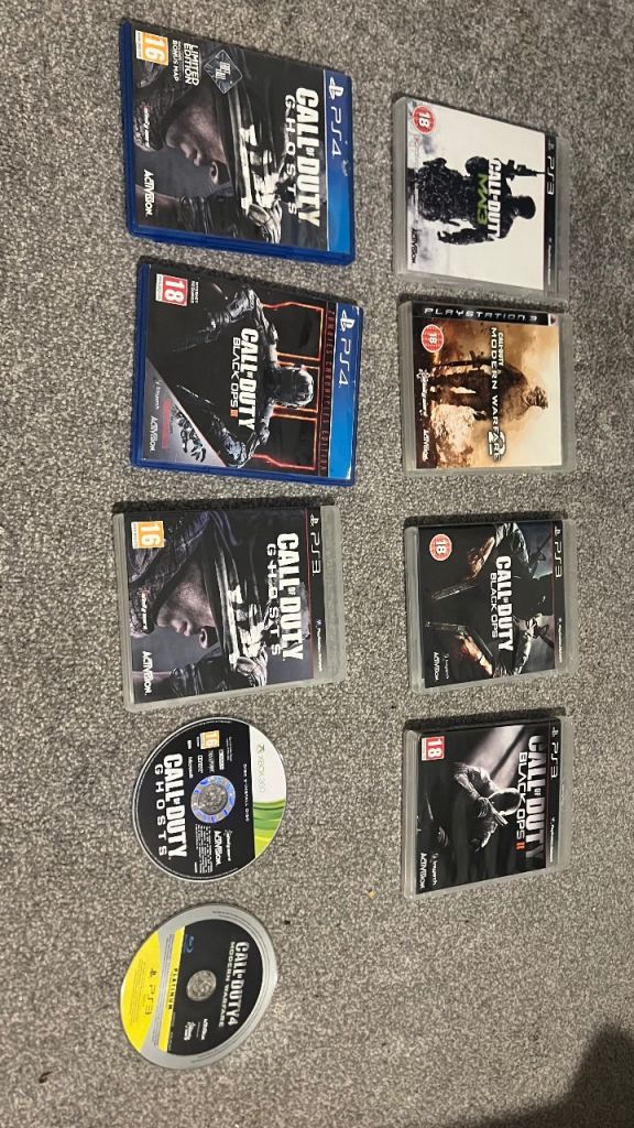 Call of duty games for ps3 and 4