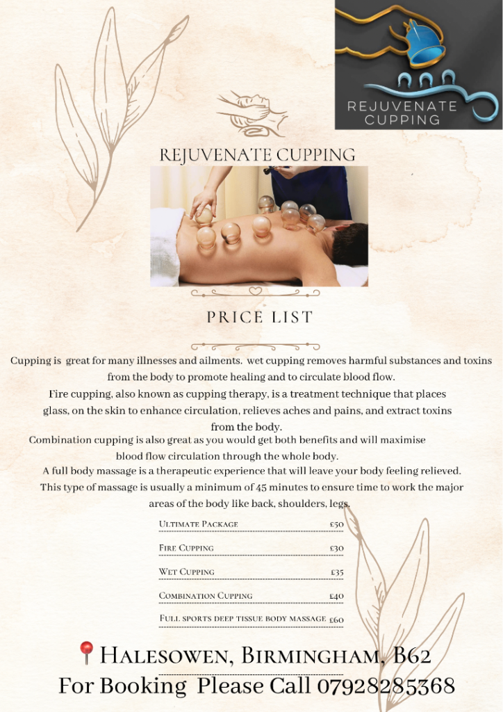 Rejuvenate Cupping & Massage Services – Halesowen