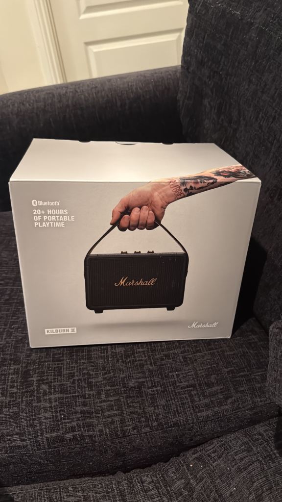 Marshall Portable Bluetooth Speaker – Black, Like New