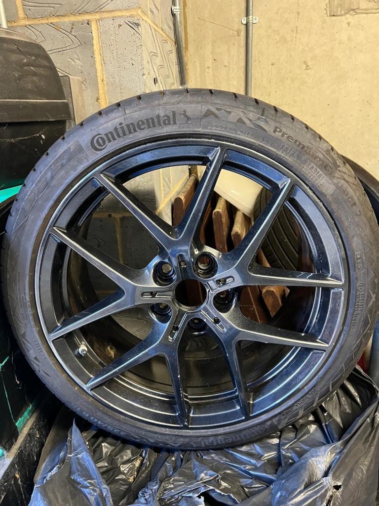 2022 BMW 118I F40 M SPORT 18" ALLOY WHEEL + TYRE 225/40 R18 8092354