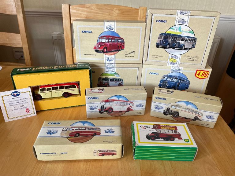 Collection of Corgi Buses-Boxed