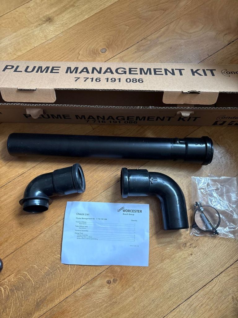 Worcester Bosch Plume Management Kit 60mm. Collect Fulham 
