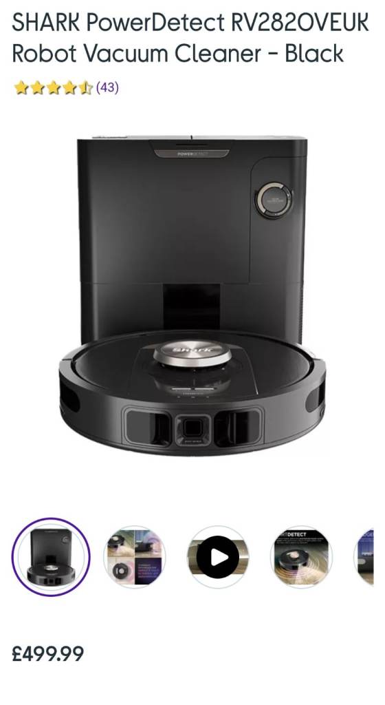 UNOPENED STILL IN BOX - shark power detect self empty robot 