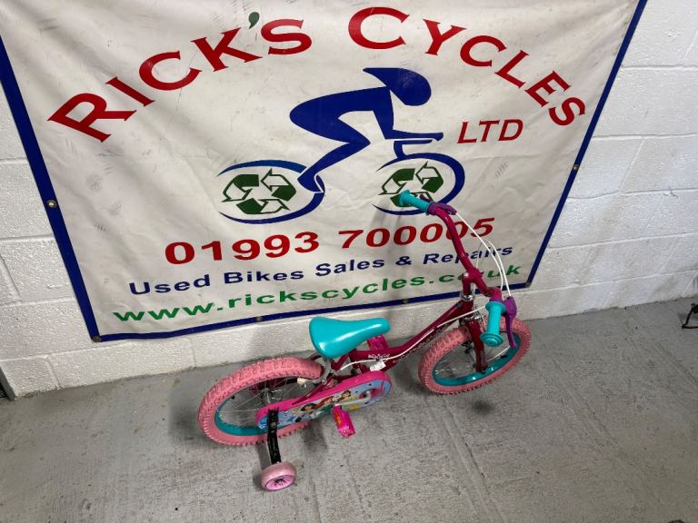 Disneys Princess 16” Wheel Girls Bike. £40. Serviced, Great