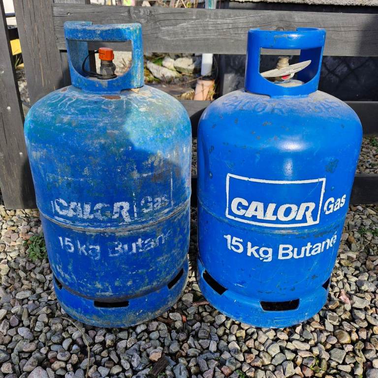 2x 15kg Butane Calor Gas Bottles