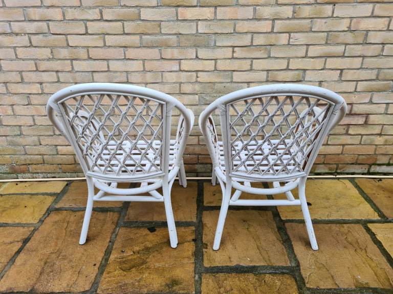 Cane chairs x 2