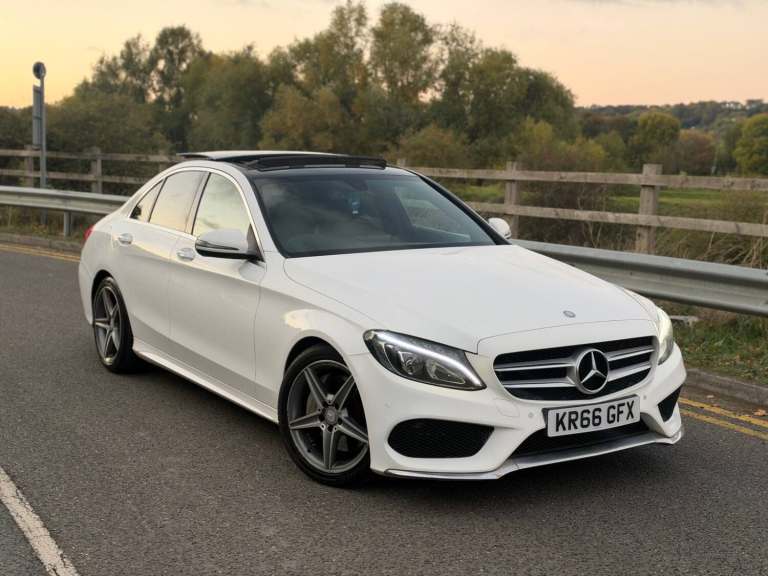 2016 66 MERCEDES-BENZ C CLASS C250d AMG LINE PREMIUM WHITE AUTO EURO 6 PANROOF