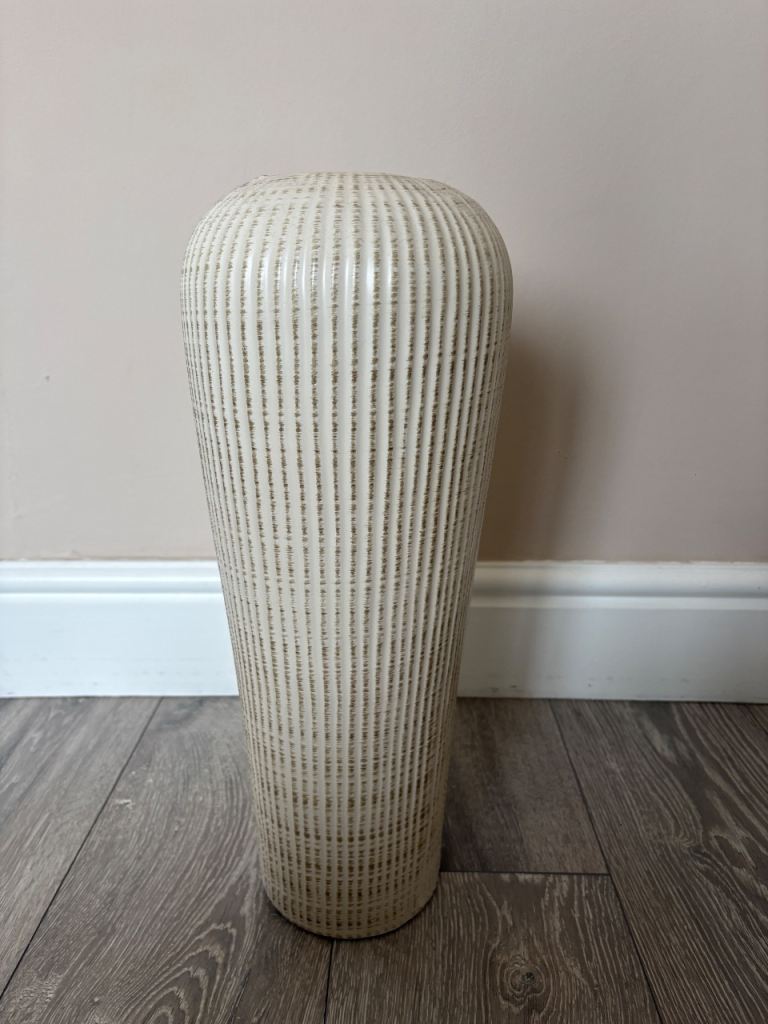 Beige ava tall vase 50cm