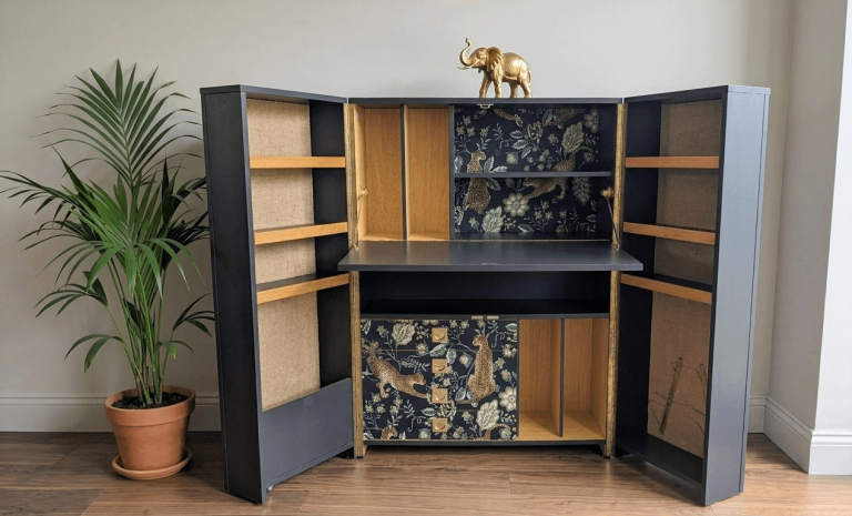 SOLD!! Redesigned vintage fold out cabinet by Unique Furniture Scotland 