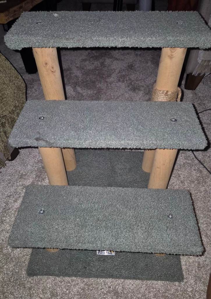 PawHut Cat Steps with Sisal Toy
