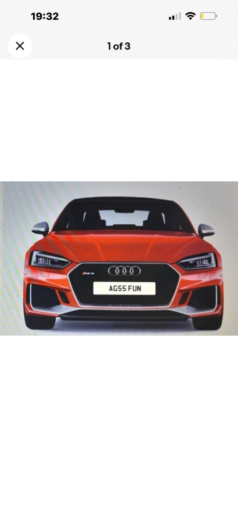 FUN private Cherished number plate . cheapest  . AG55 FUN . excellent