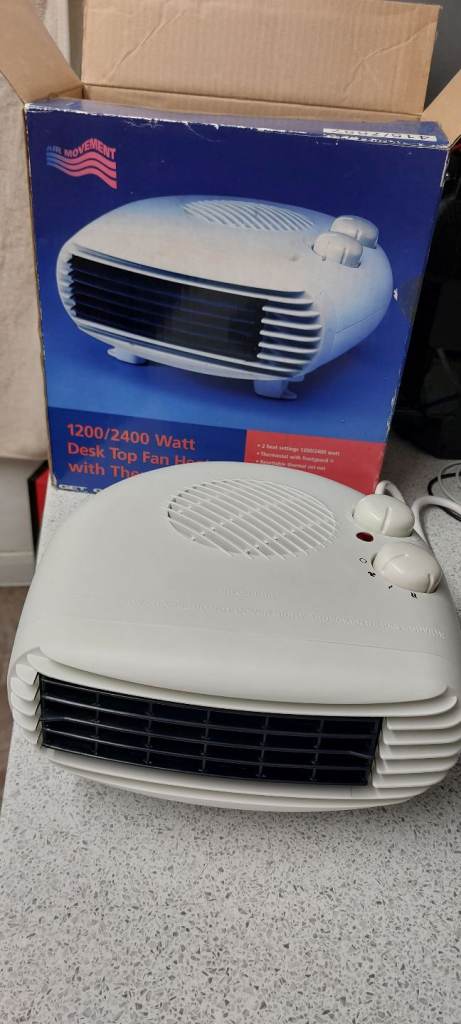 New cooler ac fan plus has warm heating settings as well its 3 in 1 