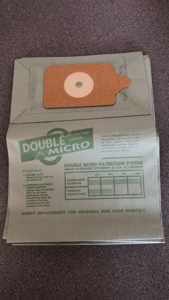 Vacuum dust bags - Numatic NVM 1B/C