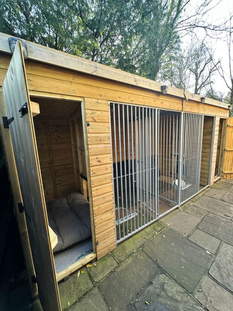 Dog Kennel Double Wood Kennel