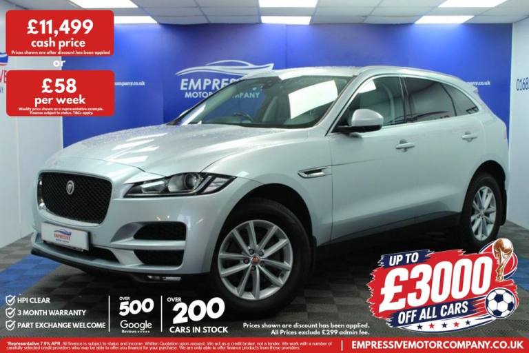 2017 17 JAGUAR F-PACE 2.0 D180 PRESTIGE SUV 5DR DIESEL AUTO AWD EURO 6 (S/S) (18