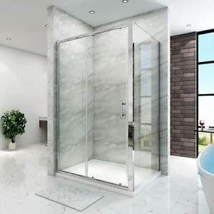 New Sliding Door Shower Enclosure + Tray 1400 x 900mm RRP £645 Our Price £420