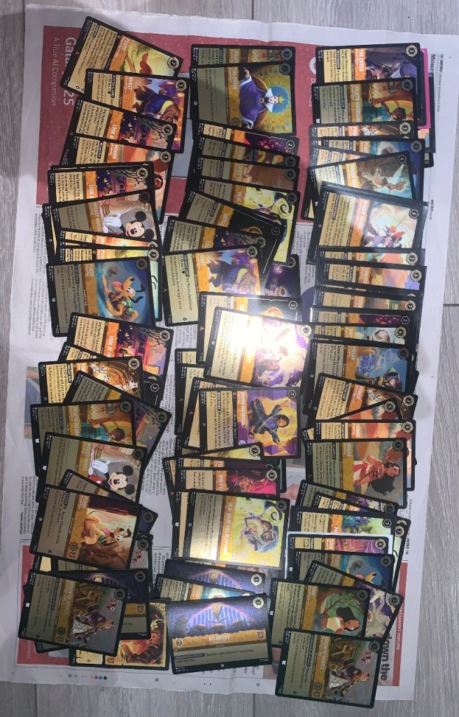 Lorcana cards - Amber (yellow) 