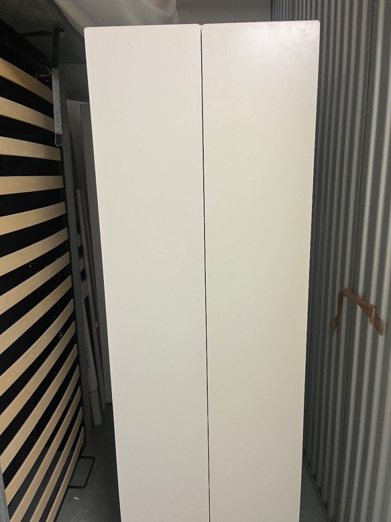 IKEA PLATSA Wardrobe with 2 Doors – White, Good Condition