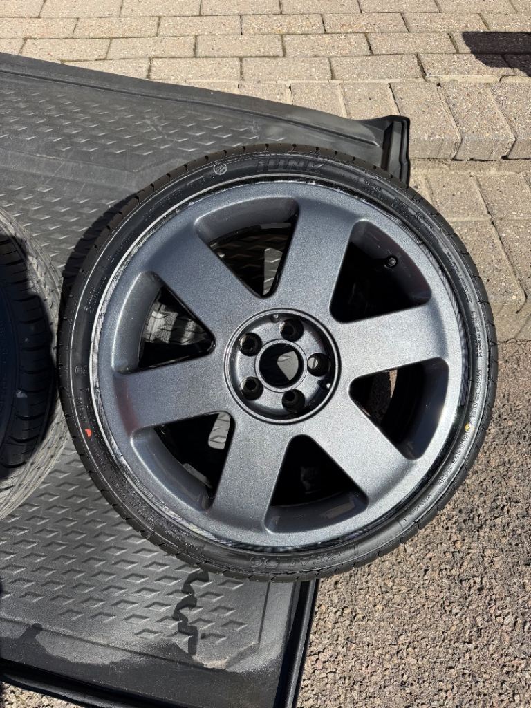 Genuine Audi 17” 5x100 pcd with brand new 205/40x17 tyres