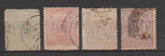 Nederland Netherlands collection Rijkswapen Coat of Arms 1869 stamps