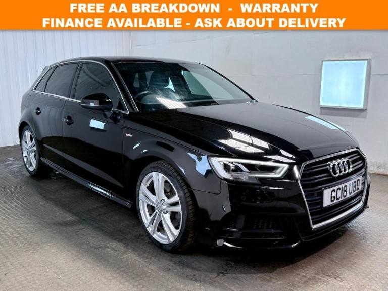 2018 18 AUDI A3 2.0 TFSI S LINE SPORTBACK 5DR PETROL MANUAL EURO 6 (S/S) (190 PS