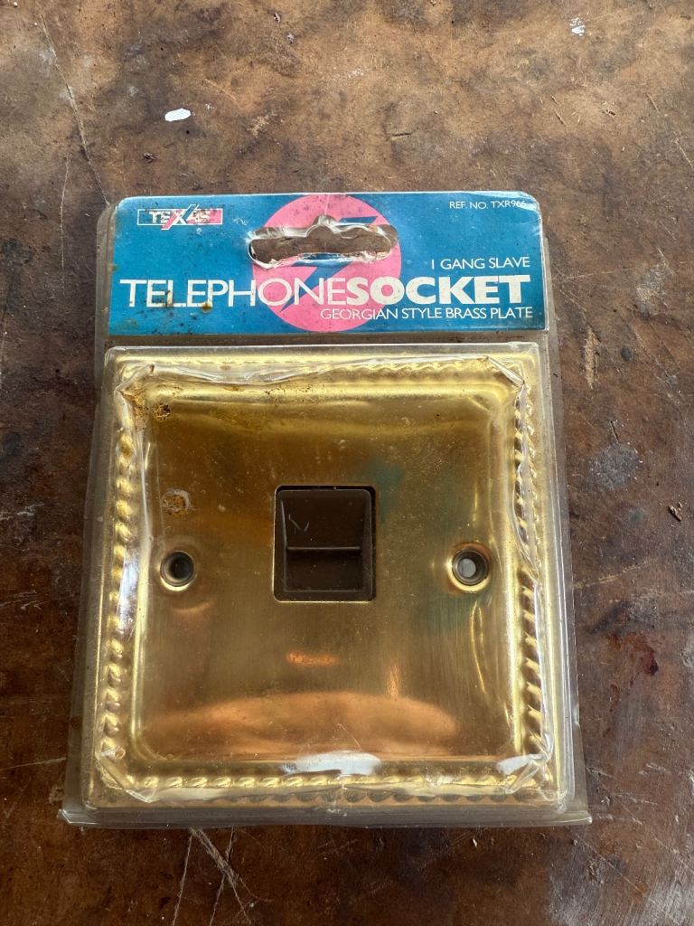 Old style telephone socket