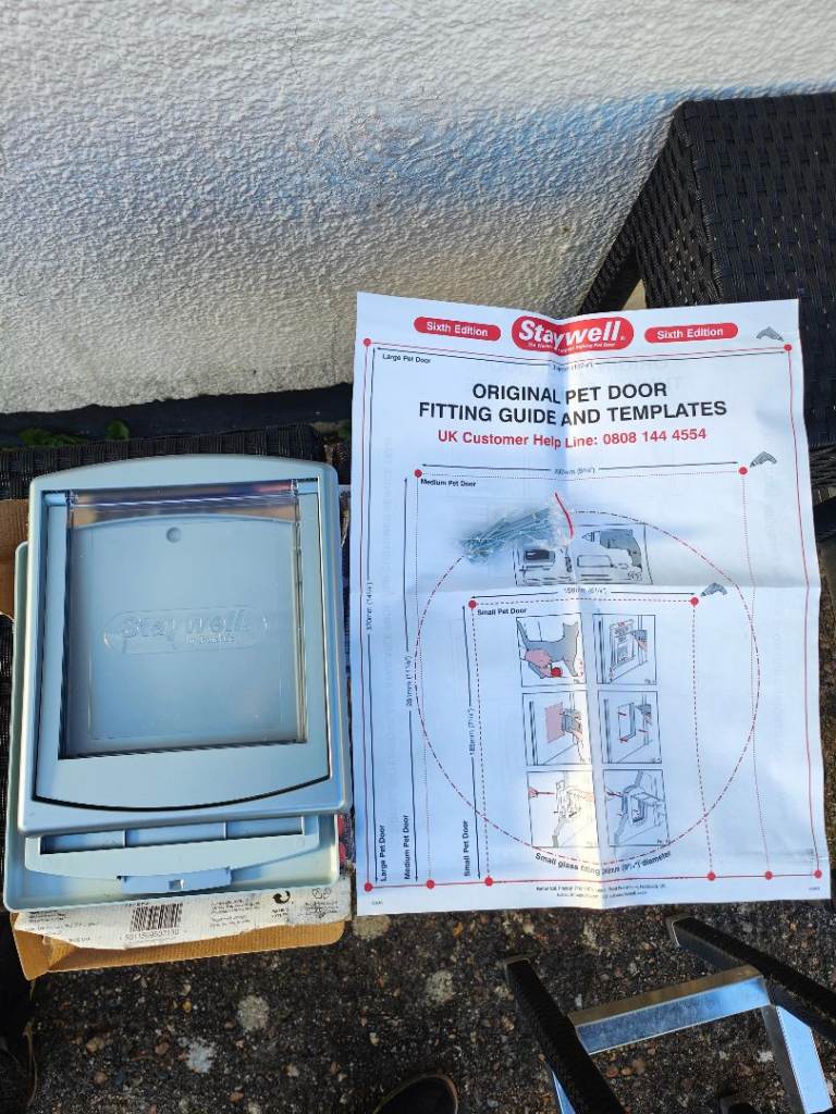 Cat flap new box damaged 